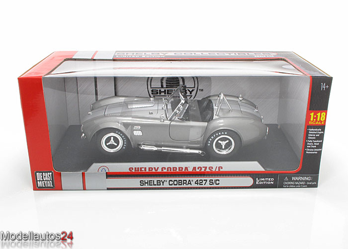 Shelby Collectibles 118 Cobra 427 S/C grau NEU/OVP