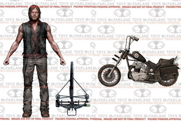 The Walking Dead - Daryl Dixon Action Figur mit Chopper Diecast Modellmotorrad